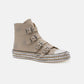 Trendsi - Women's Multi-buckle Straps Studded Sneakers