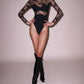 Fleur Du Mal - Bouquet Lacve & Jersey Long Sleeve Bodysuit
