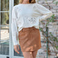 8Apart - Junior Women's Conrad Suede Mini Skirt