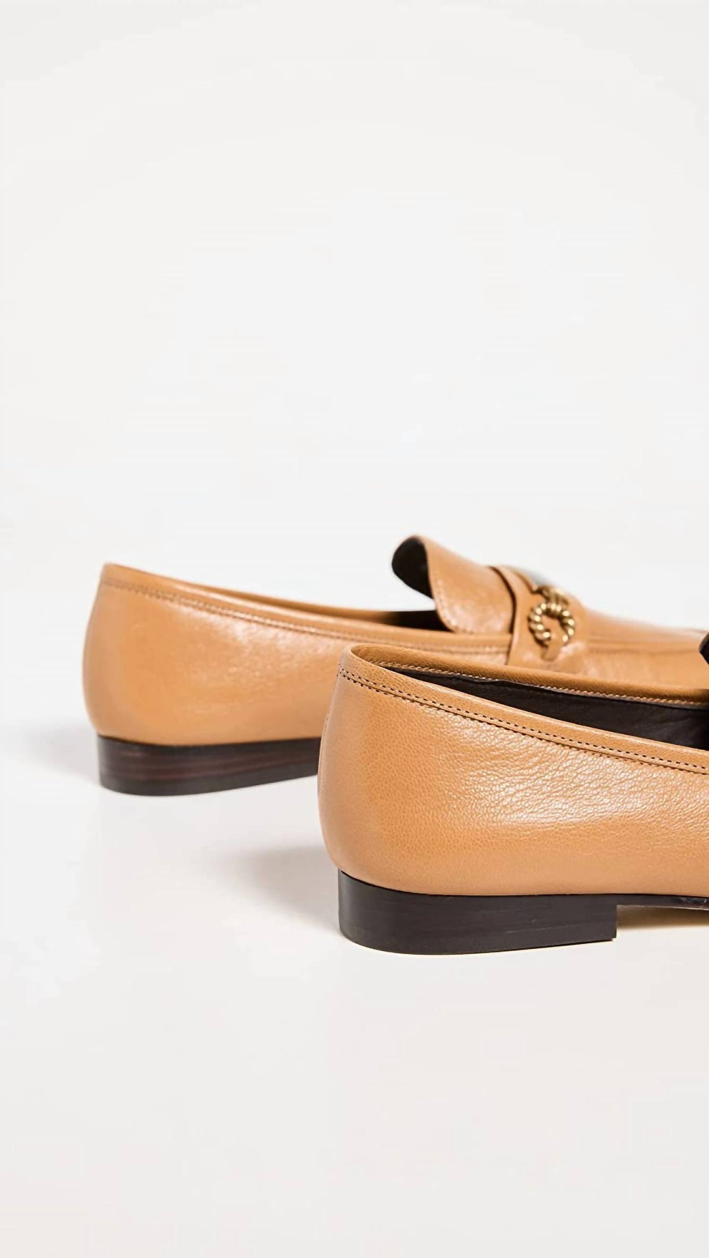 Tory Burch - Women's Perrine Loafers Square Toe Leather Shoes