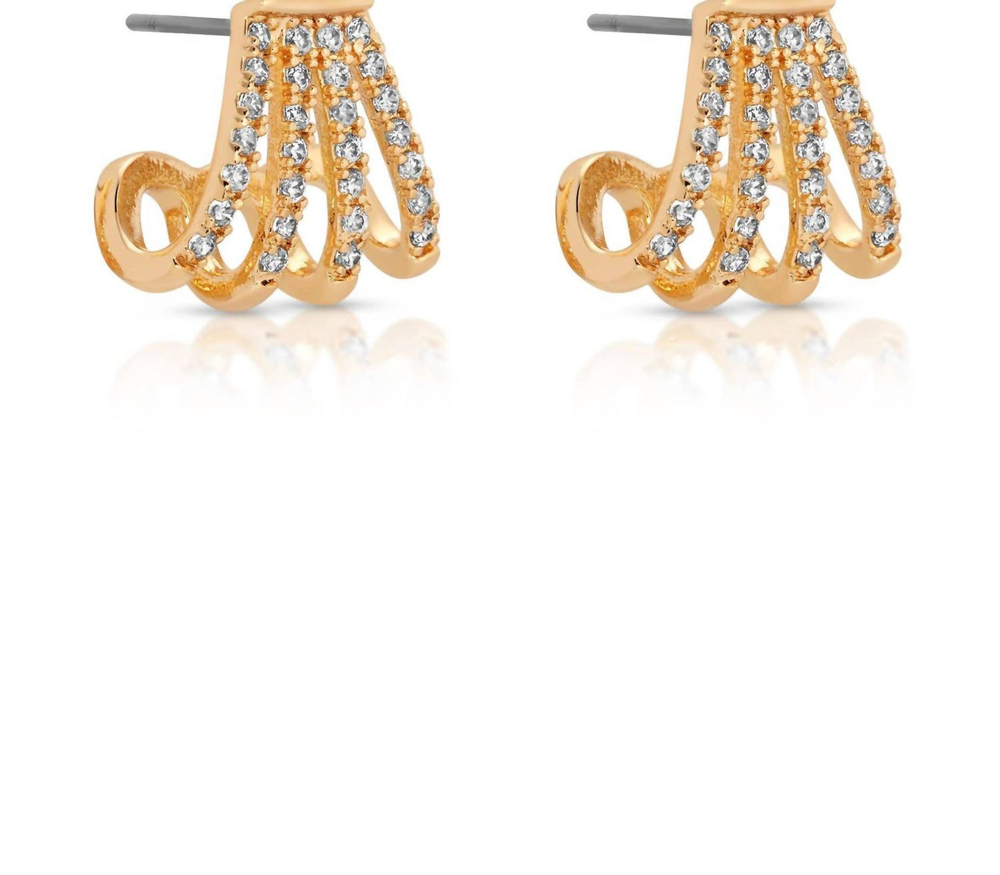 Ettika - Women's Glisten Wing Pave Earrings