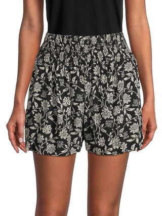 Philosophy Women's Floral Shorts - Black Ivory Size S