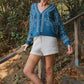 &Merci - Damask Dot V-neck Cardigan