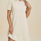 Double Take - Textured Short Sleeve Dress