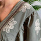 Entro - Embroidered V-neck Dress
