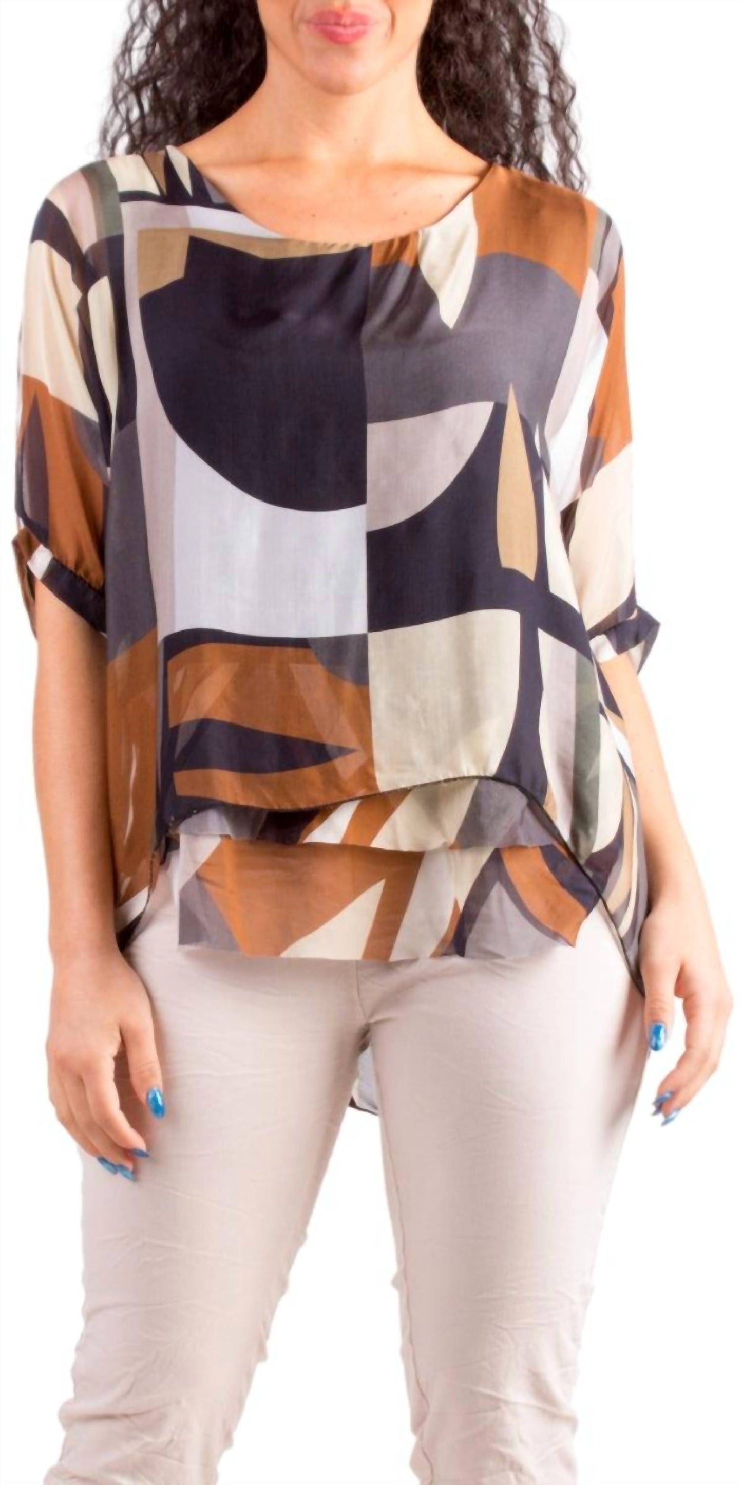 Gigi Moda - Carmelina Graphic Silk Kaftan