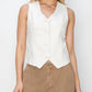 Risen - V Neck Button Down Vest