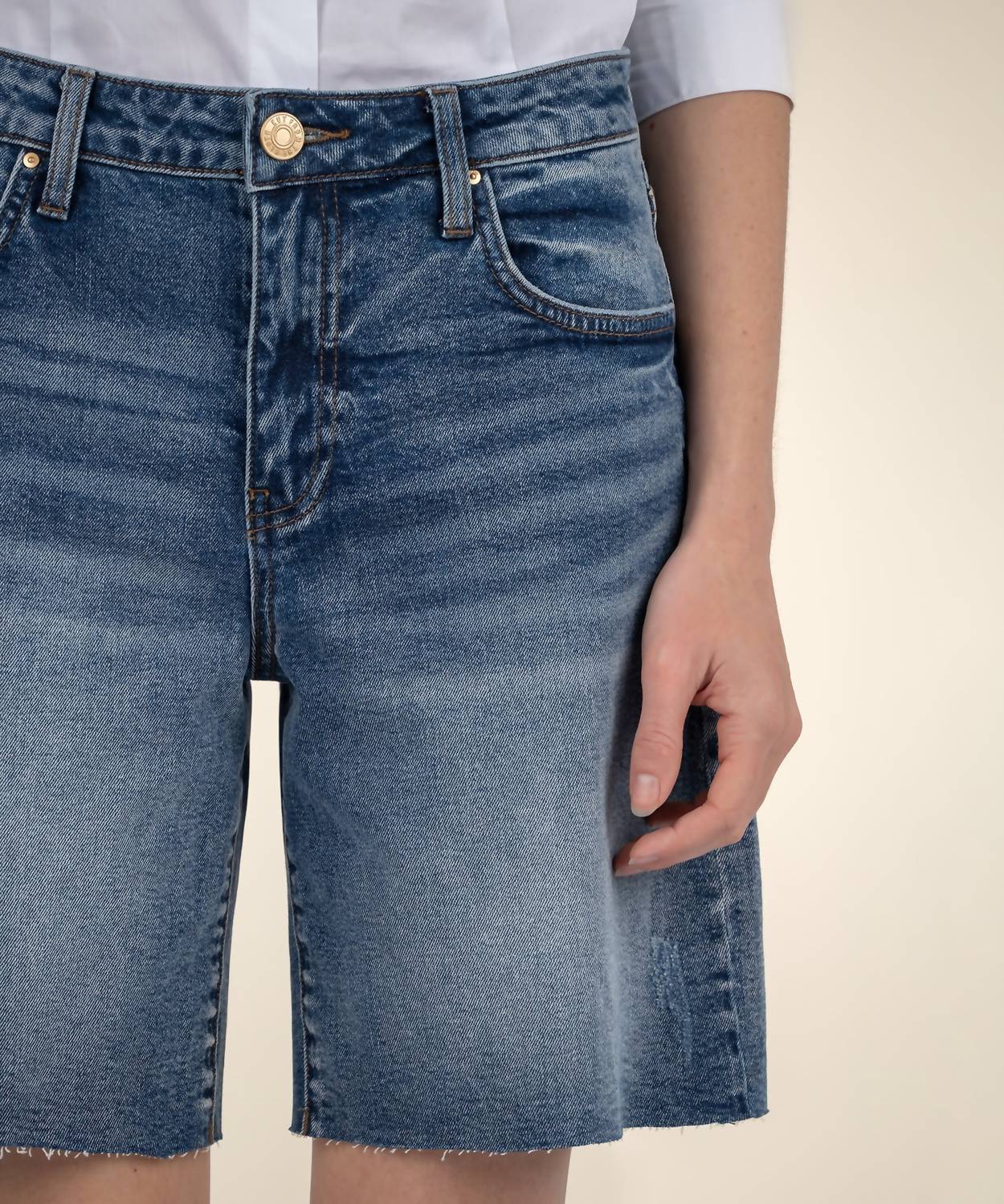 Kut From The Kloth - Hailey High Rise Bermuda Shorts