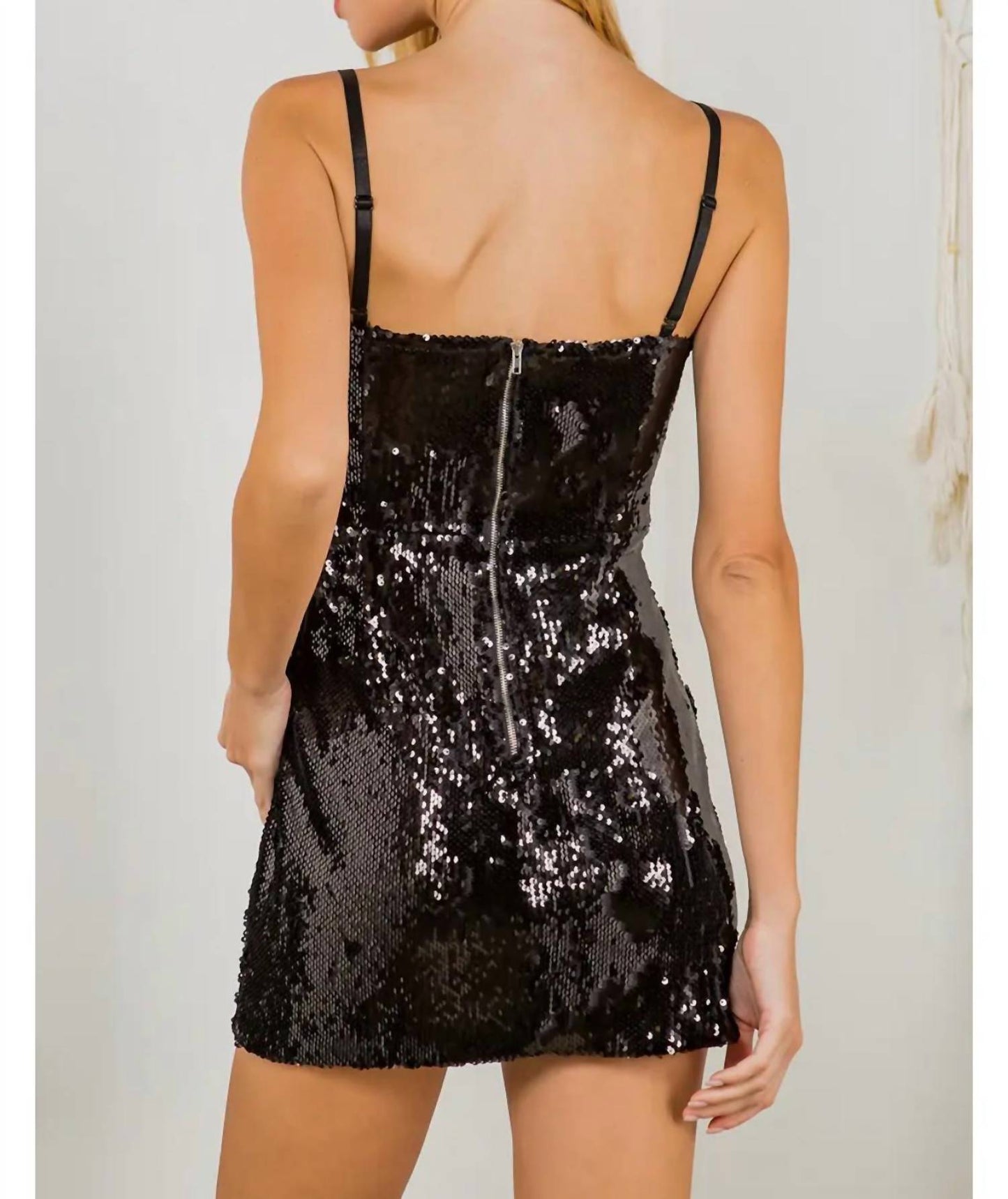Cason Couture - The Esme Sequin Mini Dress