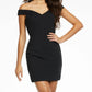 Ashleylauren - Off The Shoulder Scuba Cocktail Dress