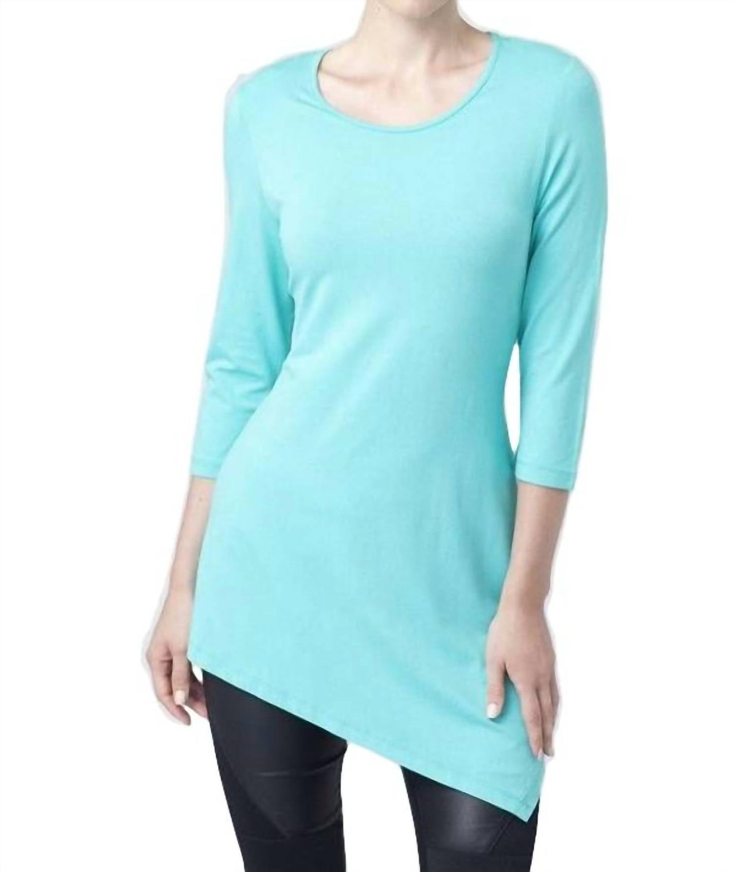 Angel - Asymmetrical 3/4 Sleeve Tunic Top