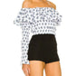 Caroline Constas - Floral Off Shoulder Long Sleeves Lydia Top