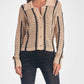 Elan - Collared Stripe Cardigan