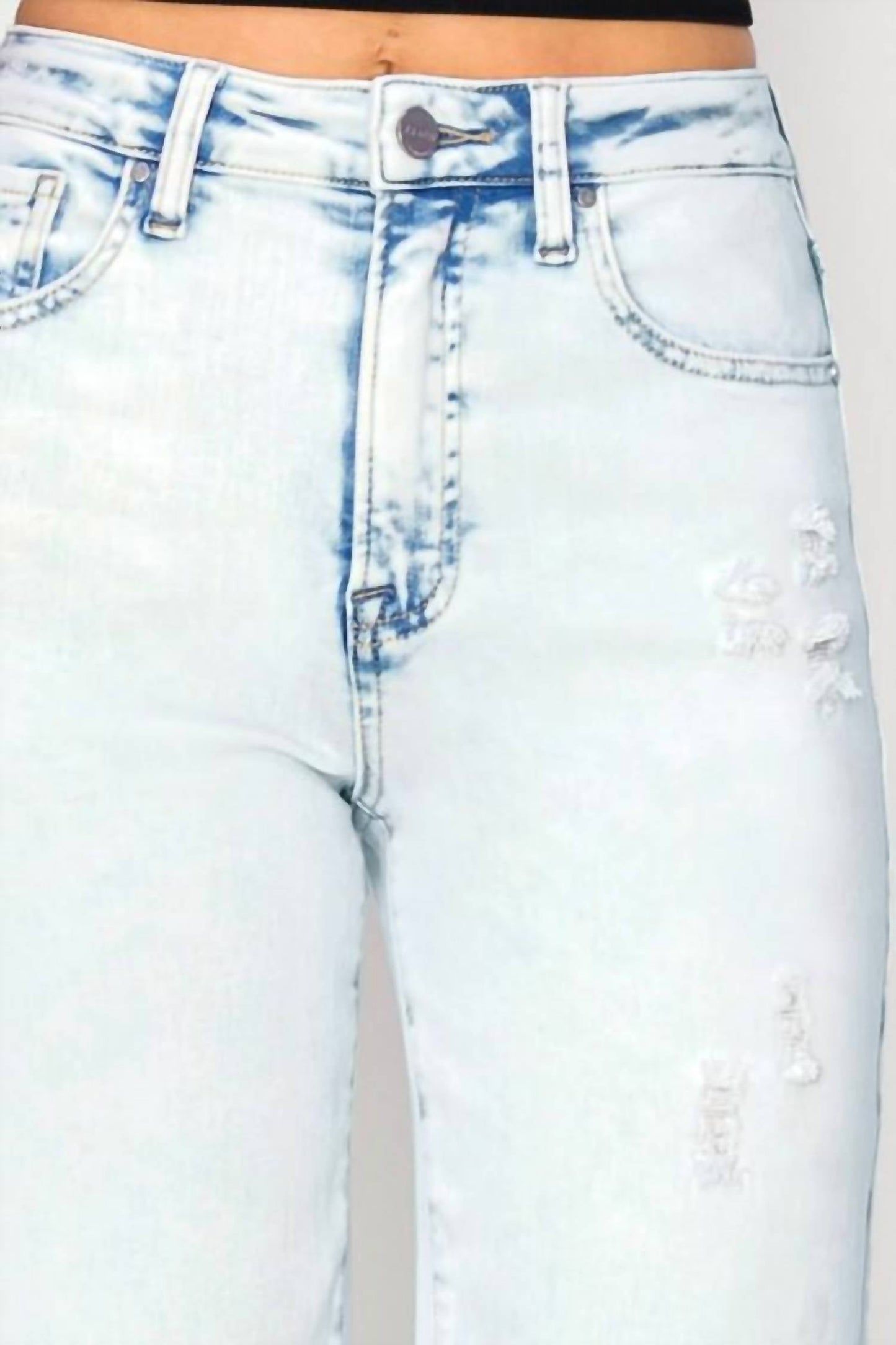 Risen - Acid Light High Rise Wide Leg Jeans