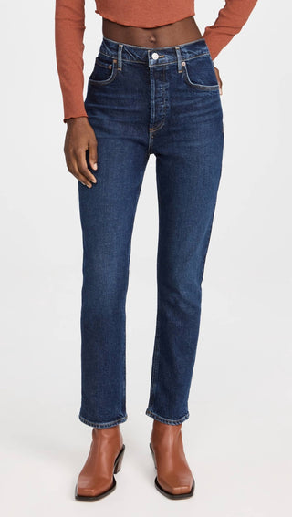 Agolde - Riley High Rise Straight Crop Jean