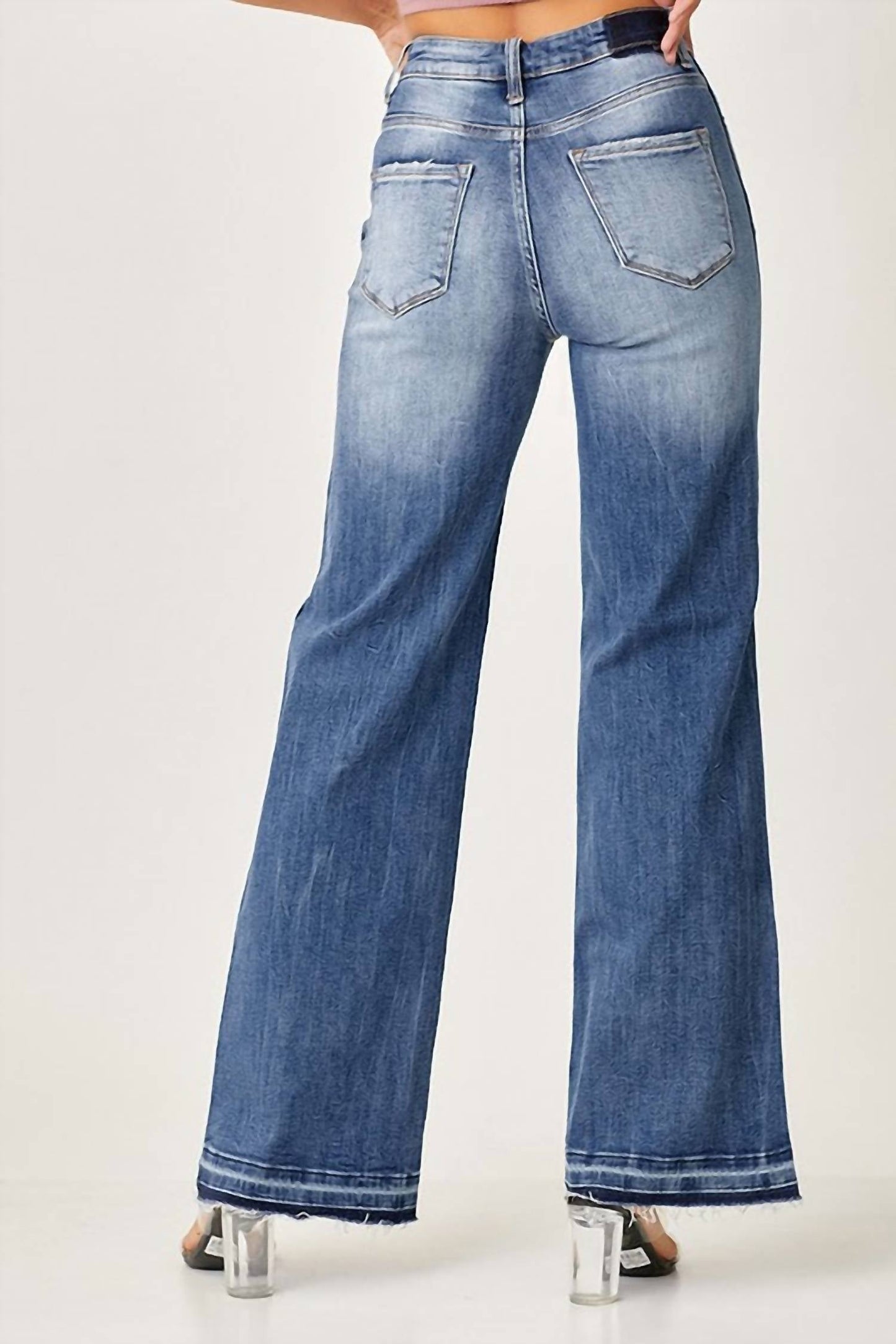 Risen - Curvy Wide Leg Straight Jeans