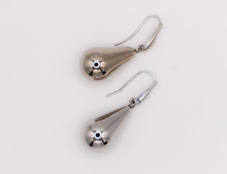Brincos Elegance em Prata de Lei com Gota de Chuva