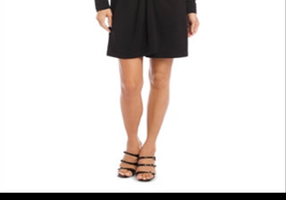 Vestido Karen Kane com frente torcida, preto