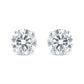 14K White Gold 1-1/2 Cttw Round Brilliant-Cut Near Colorless Diamond Classic 4-Prong Stud Earrings with Screw Backs (H-I Color, SI1-SI2 Clarity)