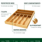 Basic Silverware Drawer Organizer, Natural
