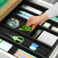 Utensil Drawer Organizer, Black (5 Slots)
