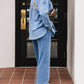 Z Supply - Denim Wide Leg Knit Pants