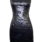 Ariella - Sequin Strapless Little Black Mini Dress