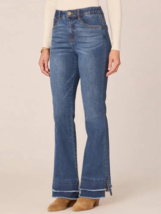 Democracia - Calça Jeans de Cintura Alta com Barra Dupla