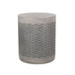 Outdoor Lightweight End Table Round Concrete Outdoor Side Table - Natural