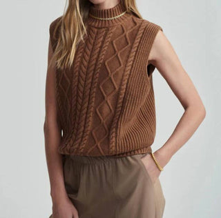 Varley - Colete Joilette com gola alta