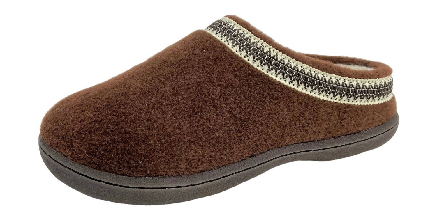 Clarks - Women's Cozy Wool Mule Slip-on Fur Lined Clogs