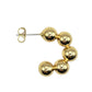 Jagged Halo Jewelry - Women's Orbit Bead Hoop Earrings