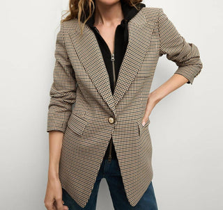 Veronica Beard - Jaqueta Livvy Houndstooth Dickey