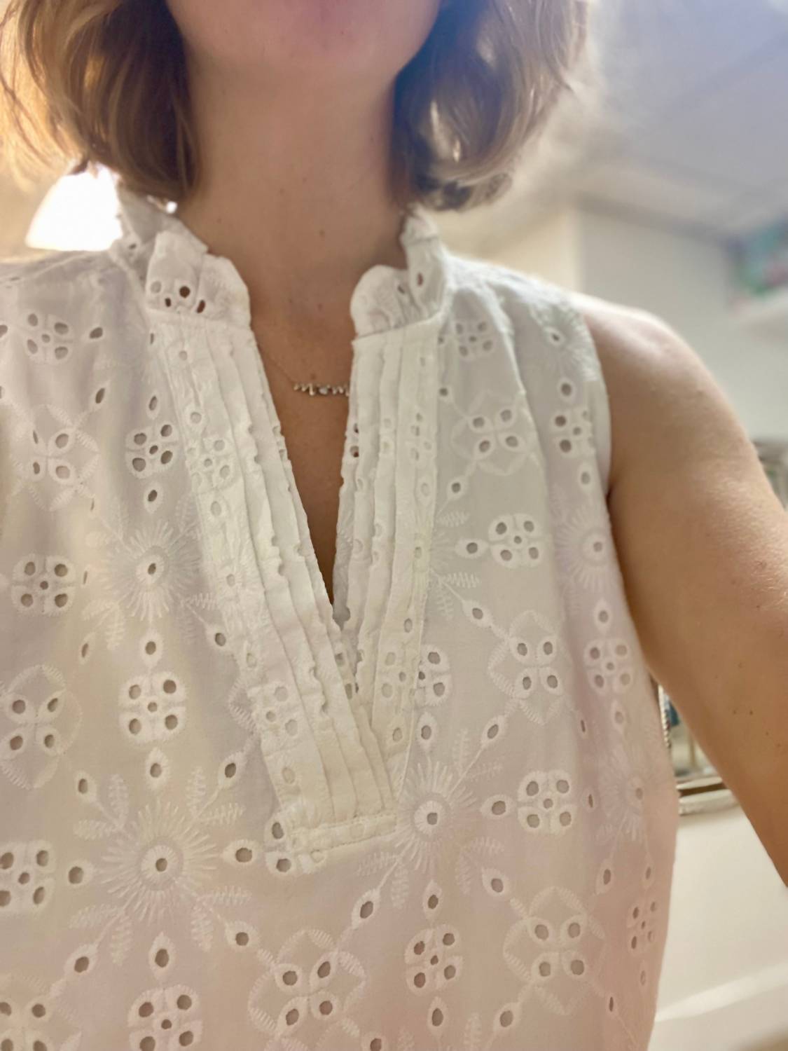 Fdj - Eyelet Mini Dress