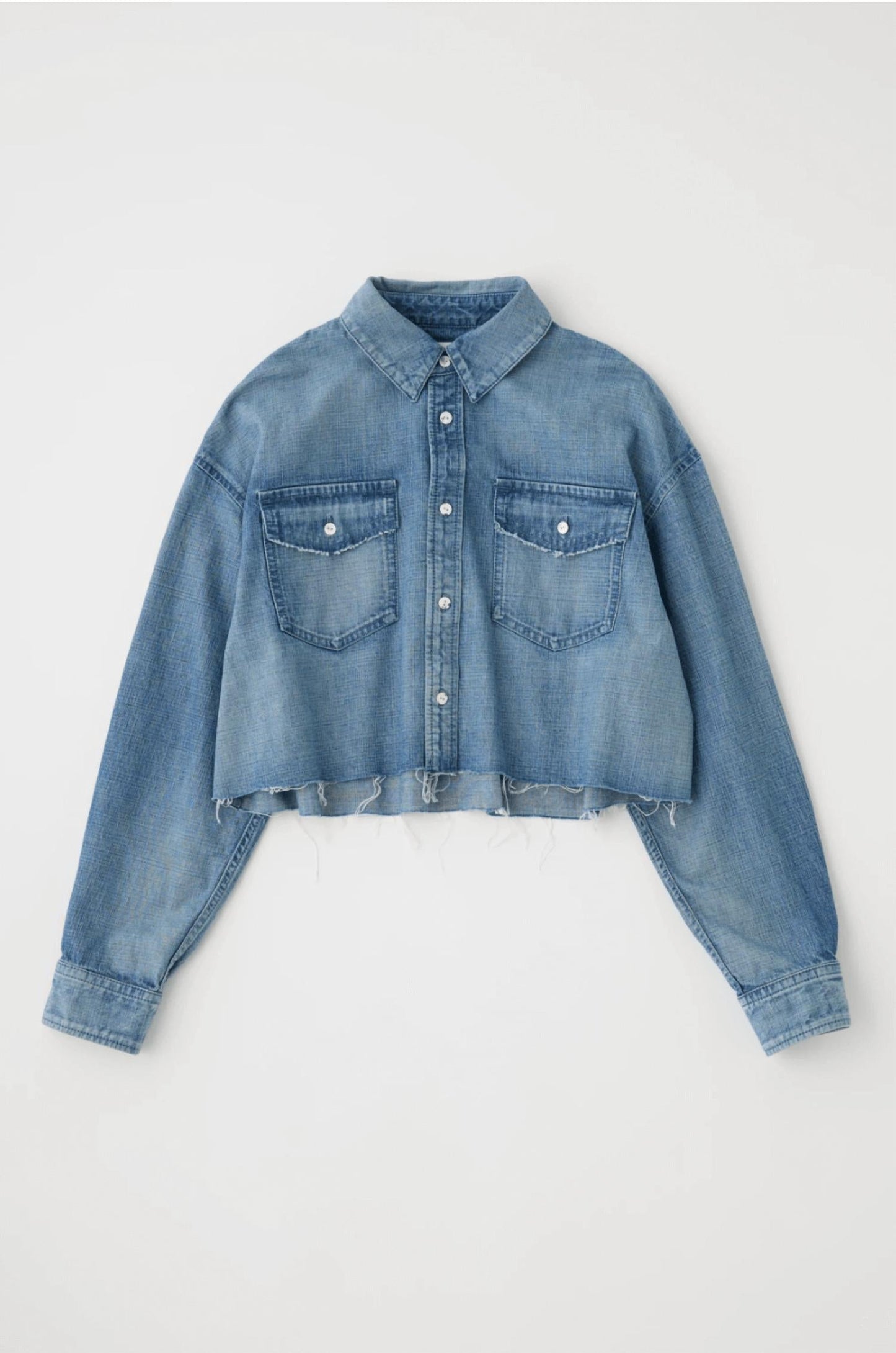 Moussy - Manorhaven Cropped Denim Shirt