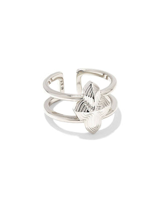 Kendra Scott - Anel feminino Abbie Metal com faixa dupla
