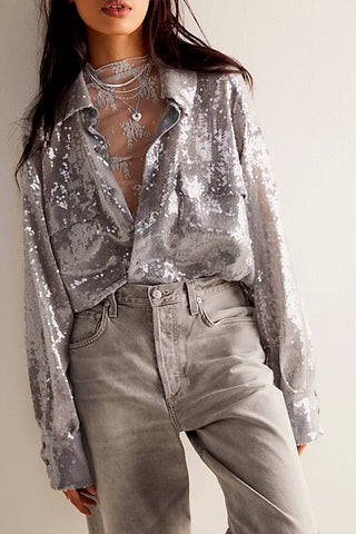 Camisa de botões Free People - Disco Margarita