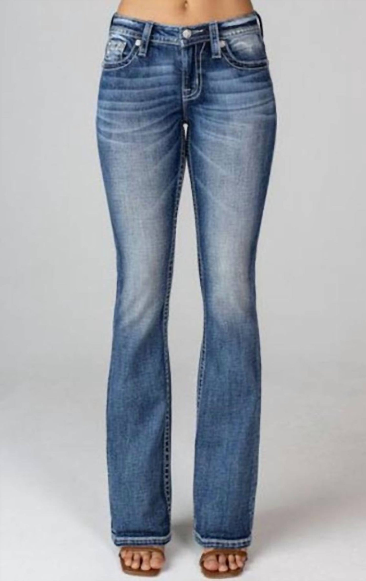 Miss Me - Women's Mid-rise Boot Cut Jean
