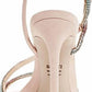 Schutz - Women's Gaela Nubuck Pink Slip On Embellished Buckle Strap High Heel Sandals