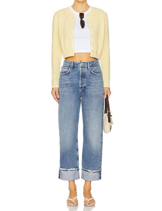 Agolde - Calça Jeans Fran Low Slung Easy Straight