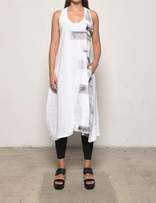 Simply Mila - Vestido de linho sem mangas