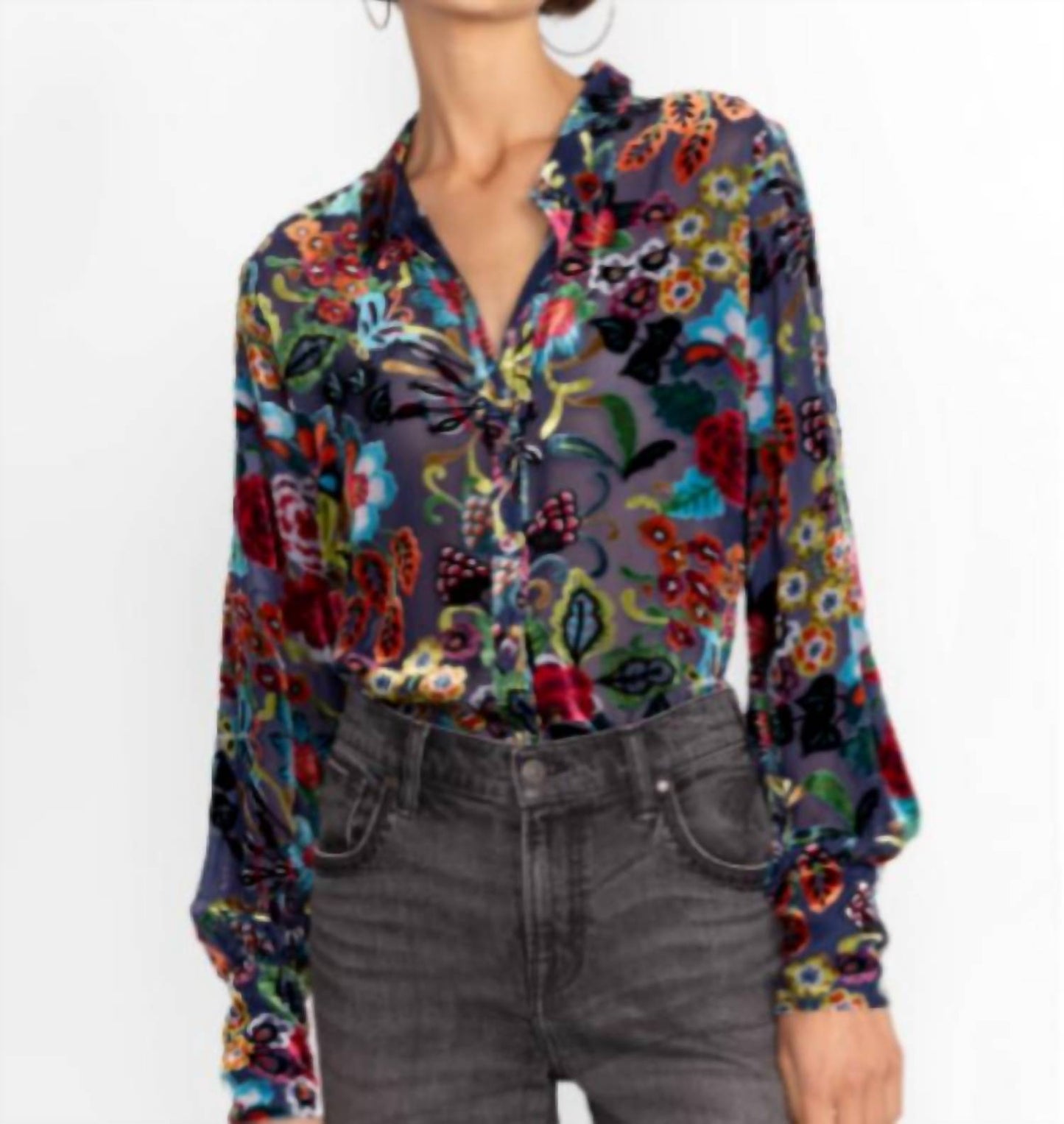 Johnny Was - Minto Burnout Yrene Blouse
