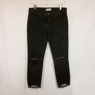 Free People - Calça Jeans Skinny Destruída