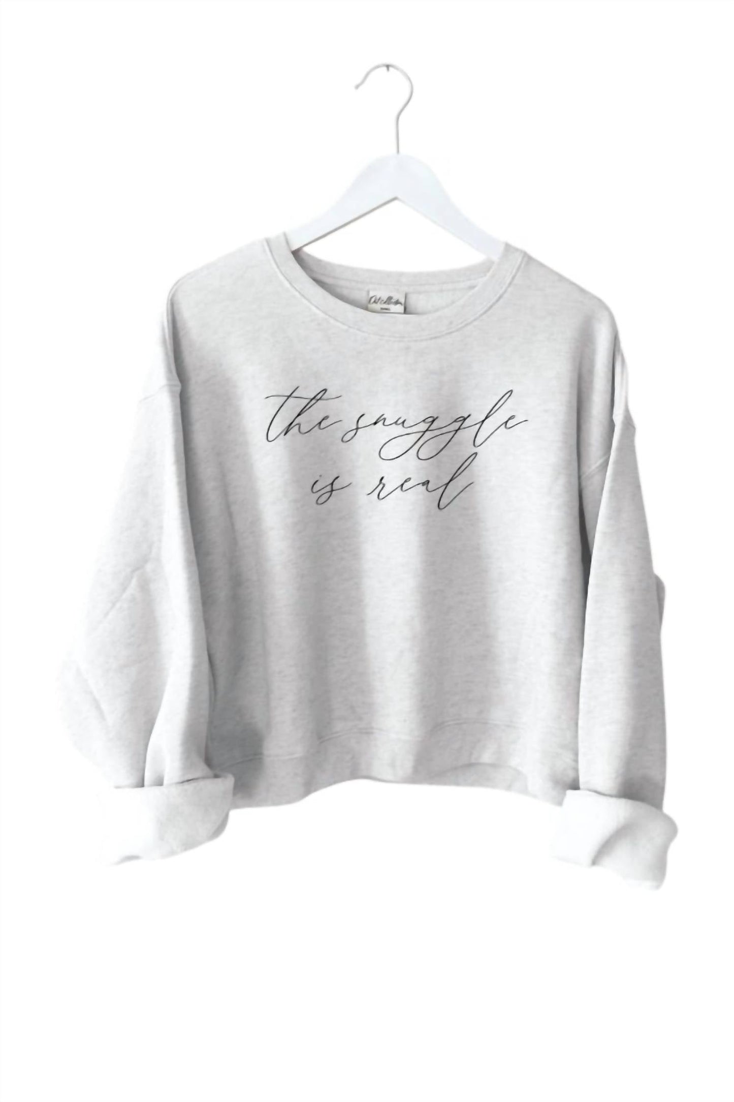 Oat Collective - Women's Snuggle Is Real Graphic Sweatshirt