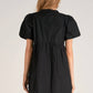 Elan - V Neck Black Dress
