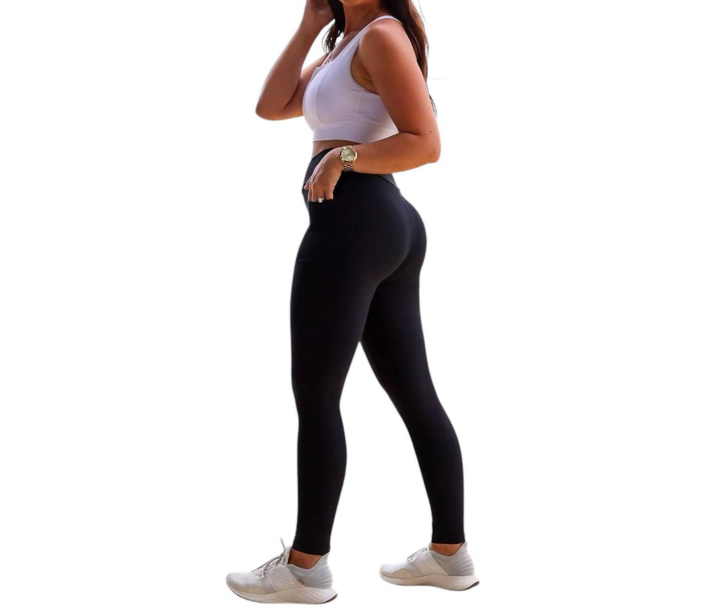 Julia Rose - Crossover Pocket Full Length Leggings