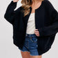 Bluivy - Open Front Sweater Jacket