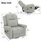 Manual Recliner Chair with 270° Swivel, Massage & Heating