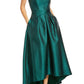 Alfred Sung Strapless High-Low Maxi Dress