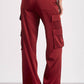 Elan - Amber Satin Cargo Pants